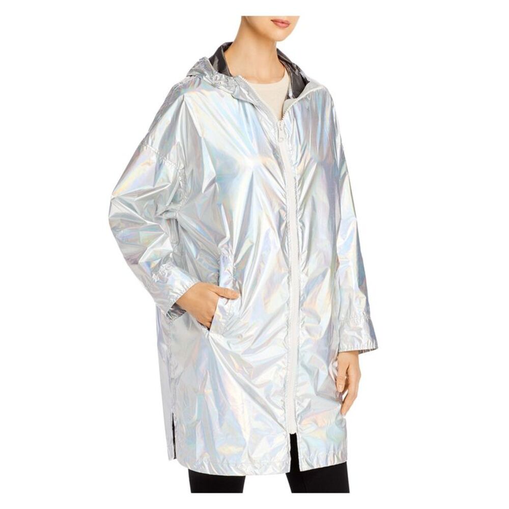 YS ARMY Womens Silver Zip Up Winter Jacket Coat 36